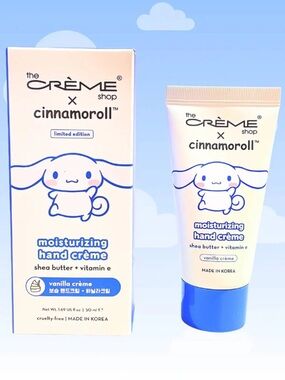 The Crème Shop x Cinnamoroll Moisturizing Hand Crème — White & Blue